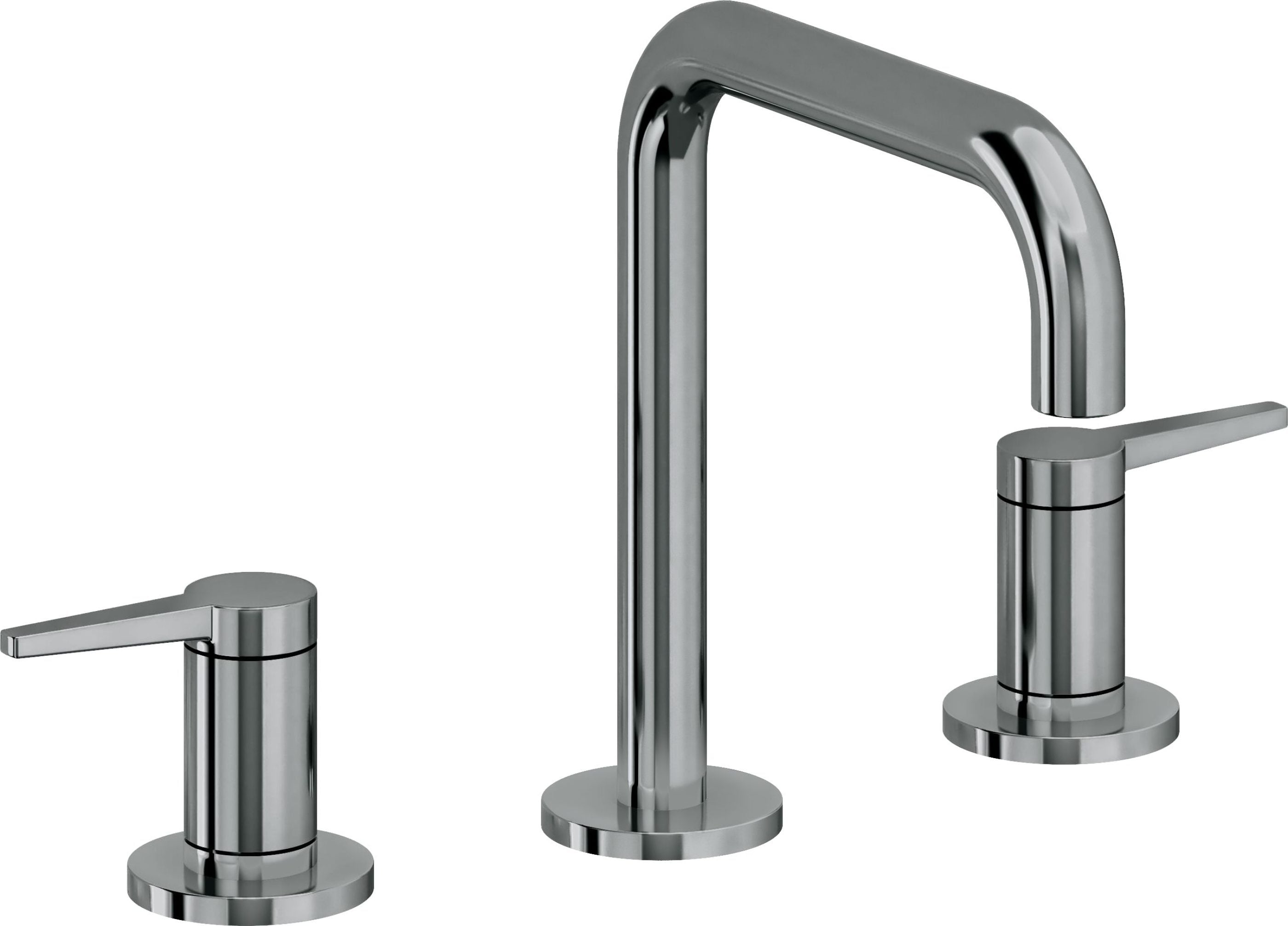 California Faucets - 5302Q-BLKN - 8" Widespread Lavatory Faucet - Black Nickel (PVD) - D Street