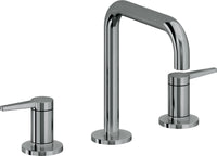 California Faucets - 5302QZB-BLKN - 8" Widespread Lavatory Faucet with ZeroDrain - Black Nickel (PVD) - D Street