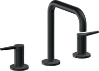 California Faucets - 5302QZB-CB - 8" Widespread Lavatory Faucet with ZeroDrain - Carbon (PVD) - D Street