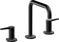 California Faucets - 5302Q-MBLK - 8" Widespread Lavatory Faucet - Matte Black - D Street