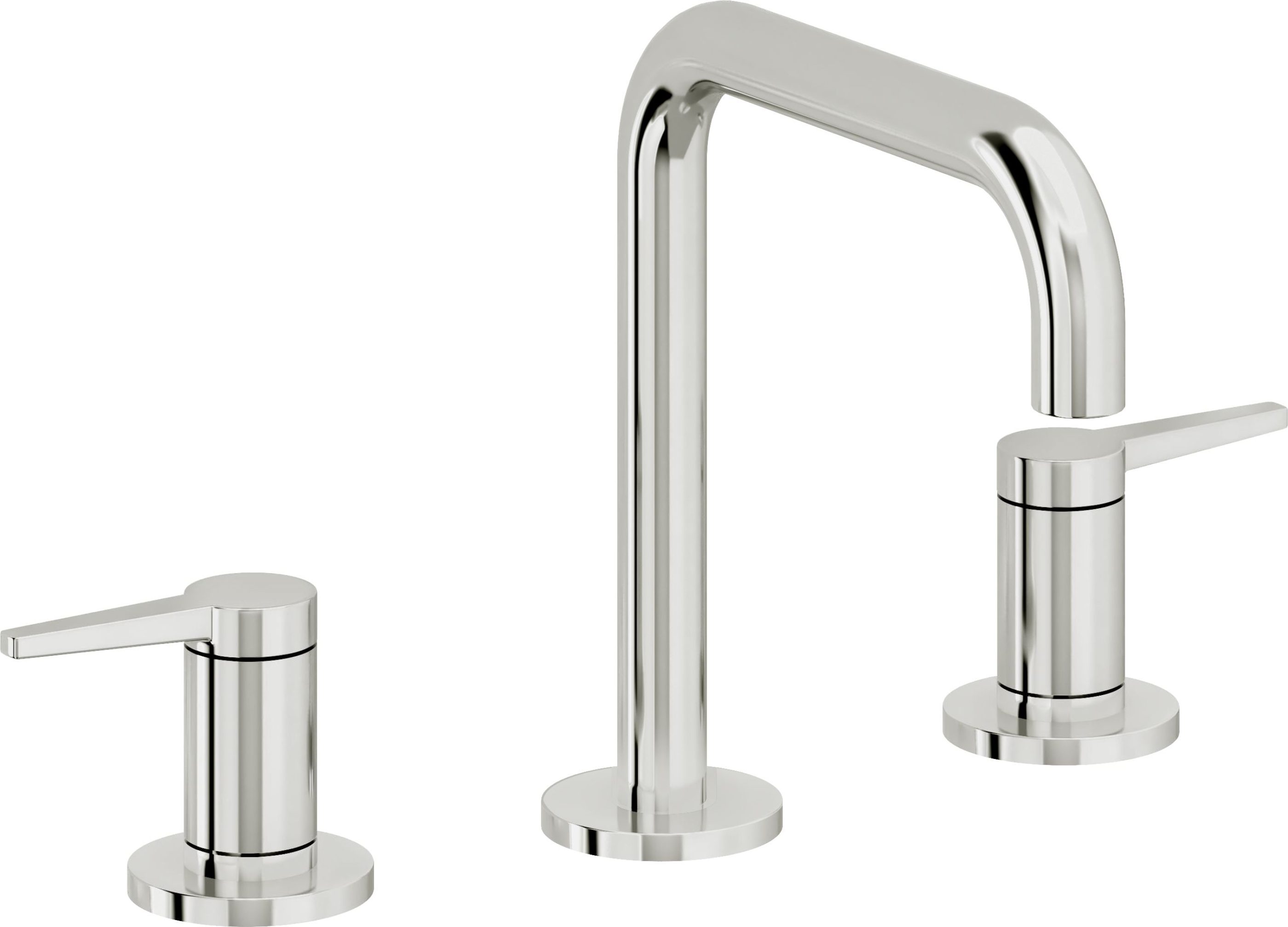 California Faucets - 5302QZB-PC - 8" Widespread Lavatory Faucet with ZeroDrain - Polished Chrome - D Street