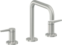 California Faucets - 5302QZB-SC - 8" Widespread Lavatory Faucet with ZeroDrain - Satin Chrome (PVD) - D Street