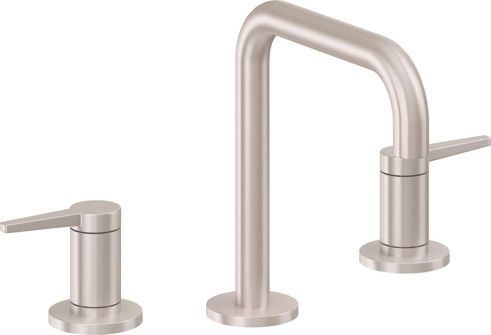 California Faucets - 5302QZB-SN - 8" Widespread Lavatory Faucet with ZeroDrain - Satin Nickel  - D Street