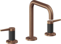 California Faucets - 5302QFZB-ACF - 8" Widespread Lavatory Faucet with ZeroDrain - Antique Copper Flat - D Street