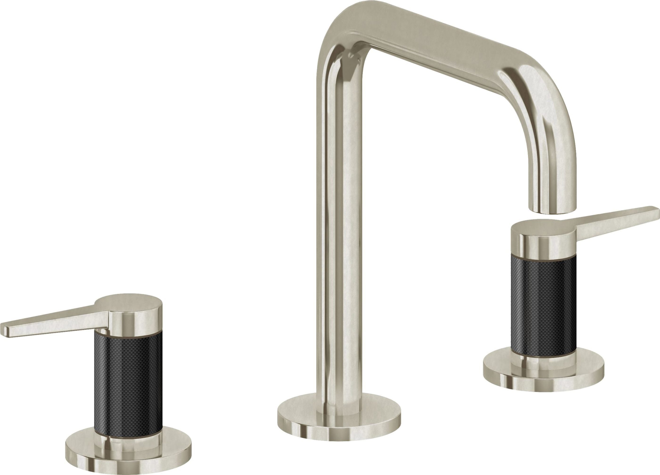 California Faucets - 5302QF-BNU - 8" Widespread Lavatory Faucet - Burnished Nickel Uncoated - D Street