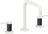 California Faucets - 5302QF-MWHT - 8" Widespread Lavatory Faucet - Matte White - D Street