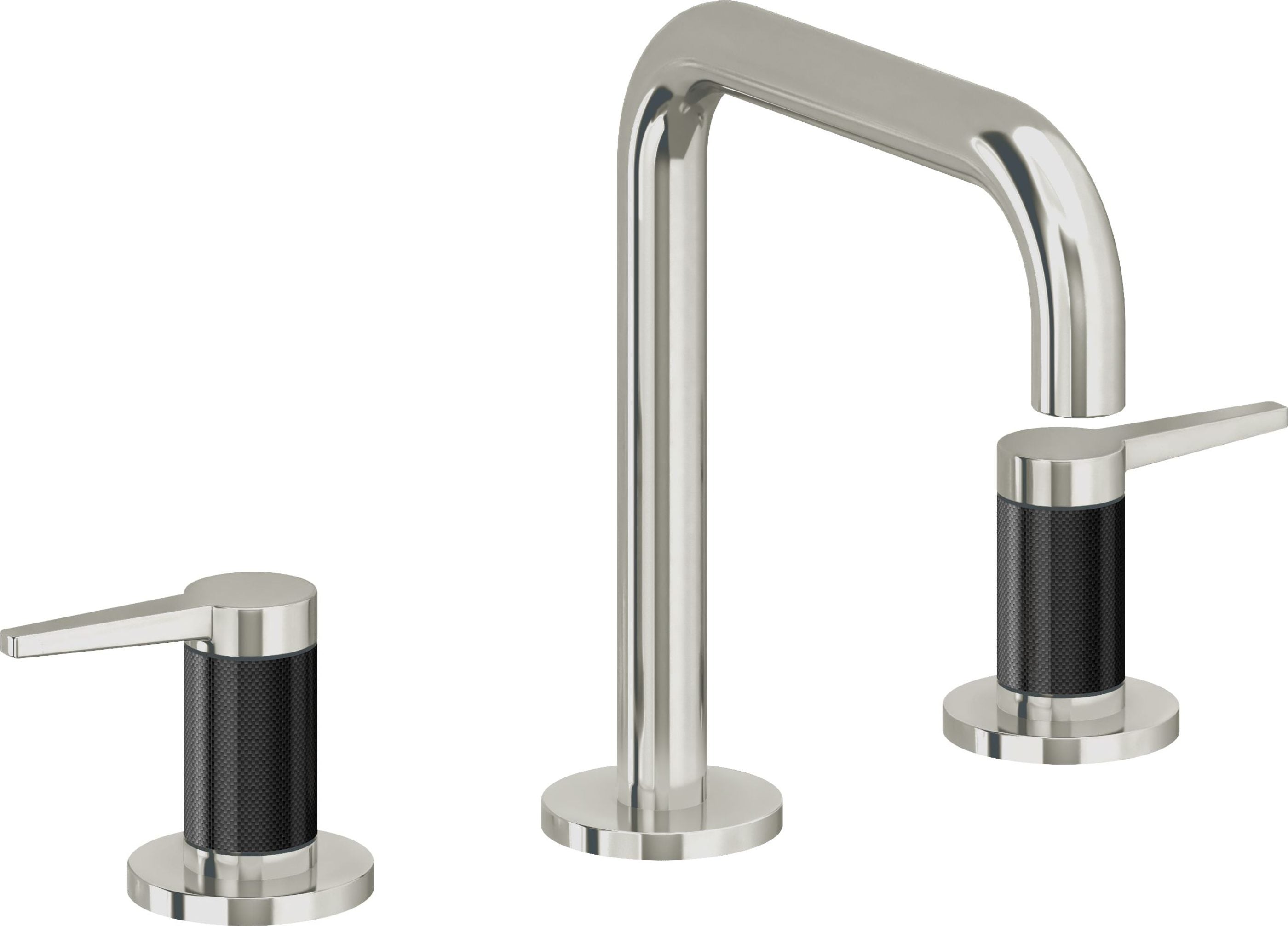 California Faucets - 5302QF-PN - 8" Widespread Lavatory Faucet - Polished Nickel (PVD) - D Street