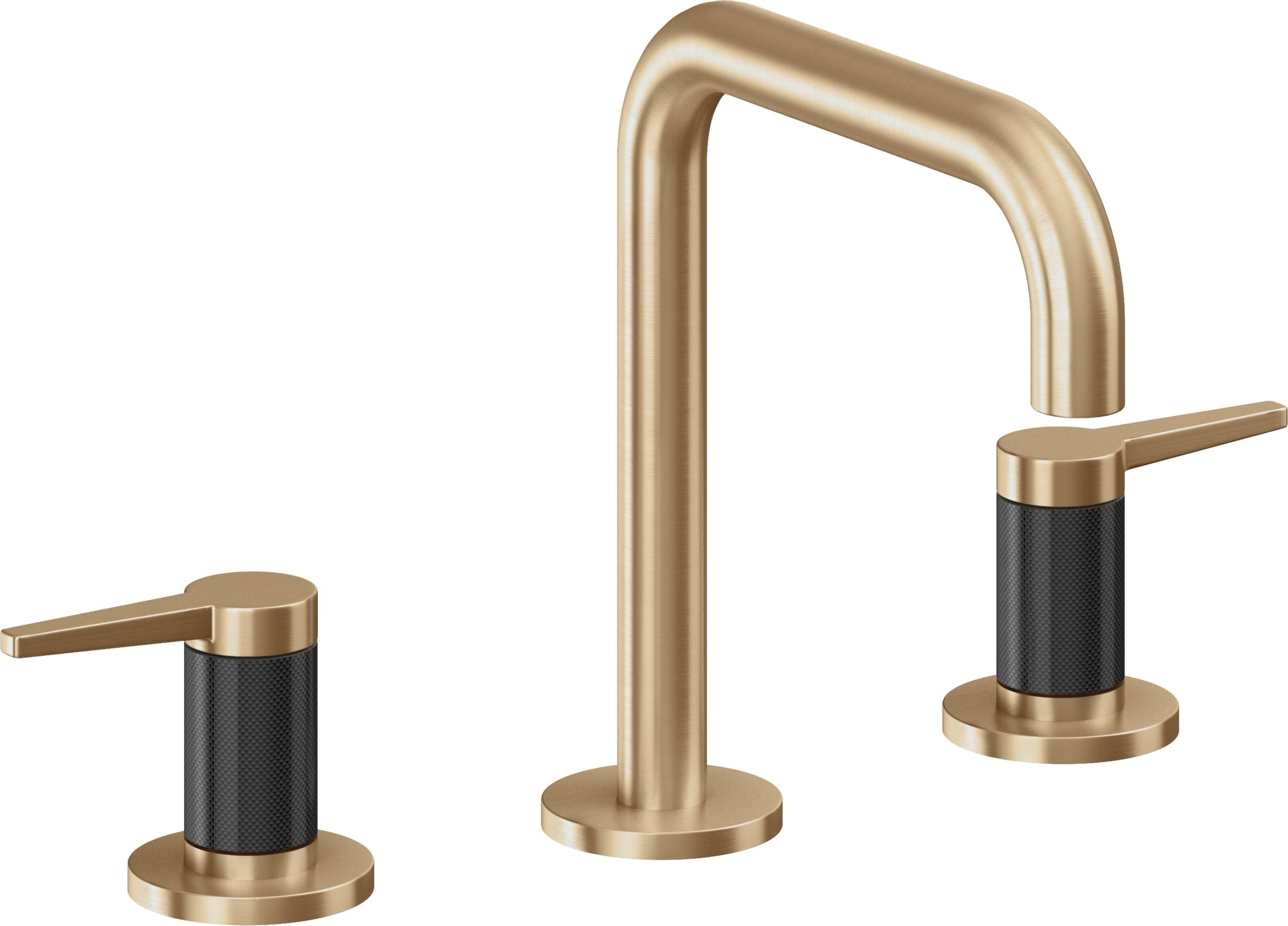 California Faucets - 5302QFZB-SBZ - 8" Widespread Lavatory Faucet with ZeroDrain - Satin Bronze (PVD) - D Street