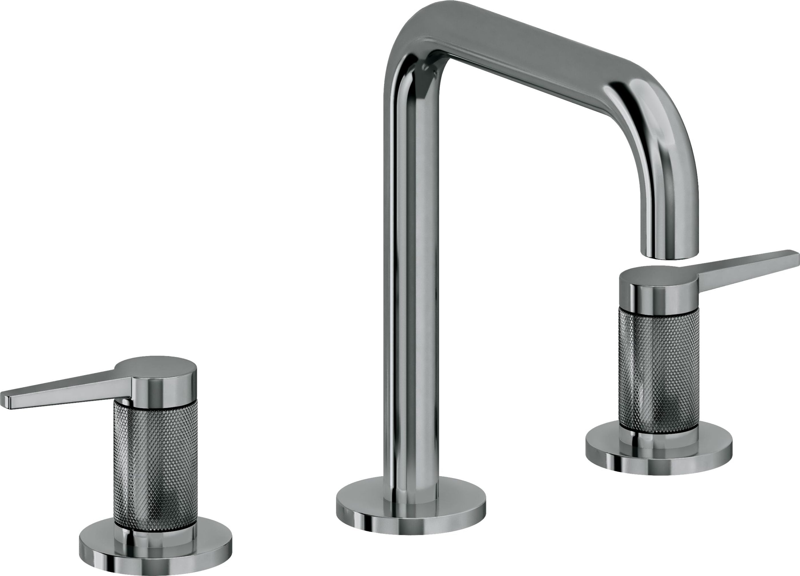 California Faucets - 5302QK-BLKN - 8" Widespread Lavatory Faucet - Black Nickel (PVD) - D Street