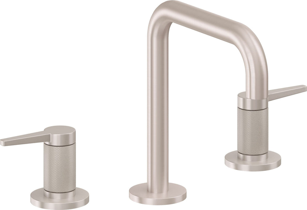 California Faucets - 5302QKZB-SN - 8" Widespread Lavatory Faucet with ZeroDrain - Satin Nickel  - D Street