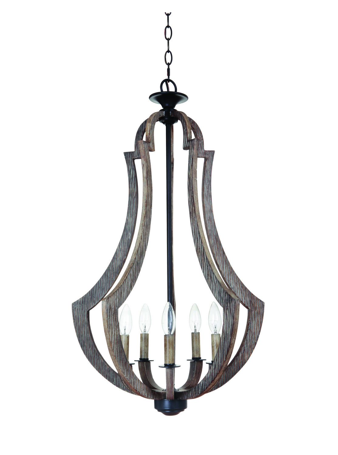 Craftmade - 35135-WP - Winton Five Light Foyer Chandelier in Weathered Pine Finish - Winton