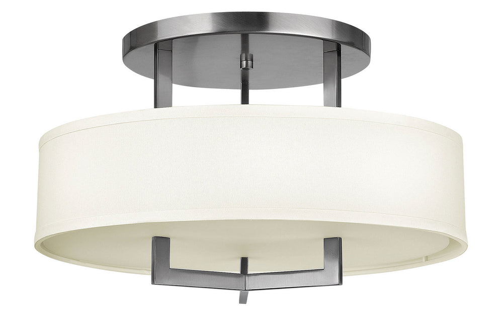 Hinkley - 3201AN-LED - LED Semi-Flush Mount - Hampton - Antique Nickel