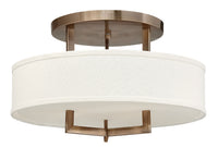 Hinkley - 3201BR-LED - LED Semi-Flush Mount - Hampton - Brushed Bronze