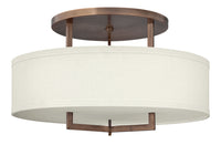 Hinkley - 3211BR-LED - LED Semi-Flush Mount - Hampton - Brushed Bronze