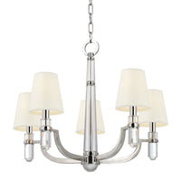 Hudson Valley - 985-PN-WS - Five Light Chandelier - Dayton - Polished Nickel