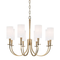 Hudson Valley - 8028-AGB - Eight Light Chandelier - Mason - Aged Brass