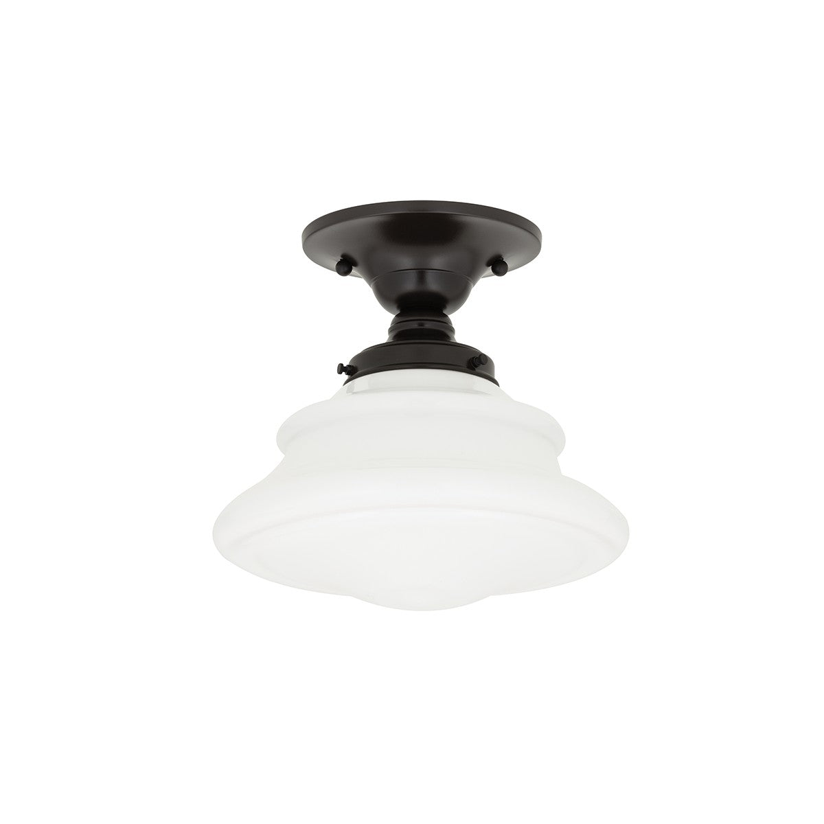 Hudson Valley - 3409F-OB - One Light Semi Flush Mount - Petersburg - Old Bronze