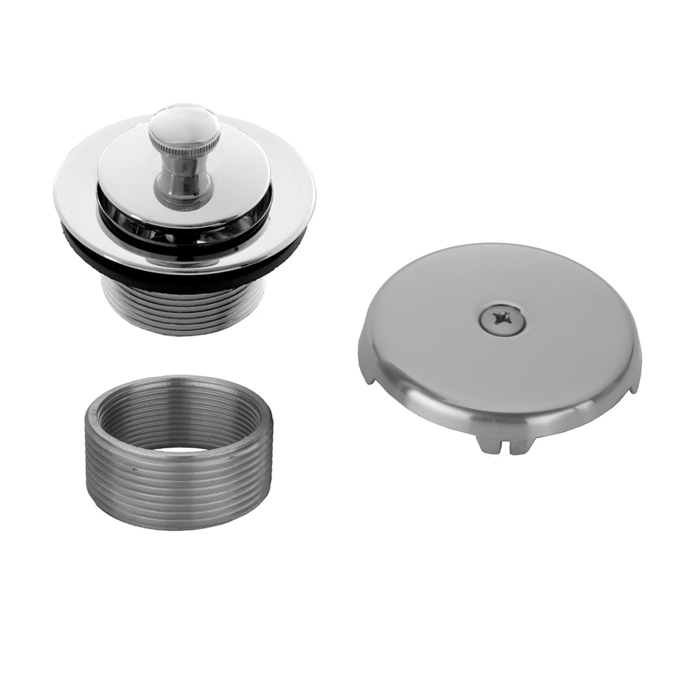 Lift and Turn Tub Drain Strainer with Faceplate (Single Hole) in Multiple Finishes