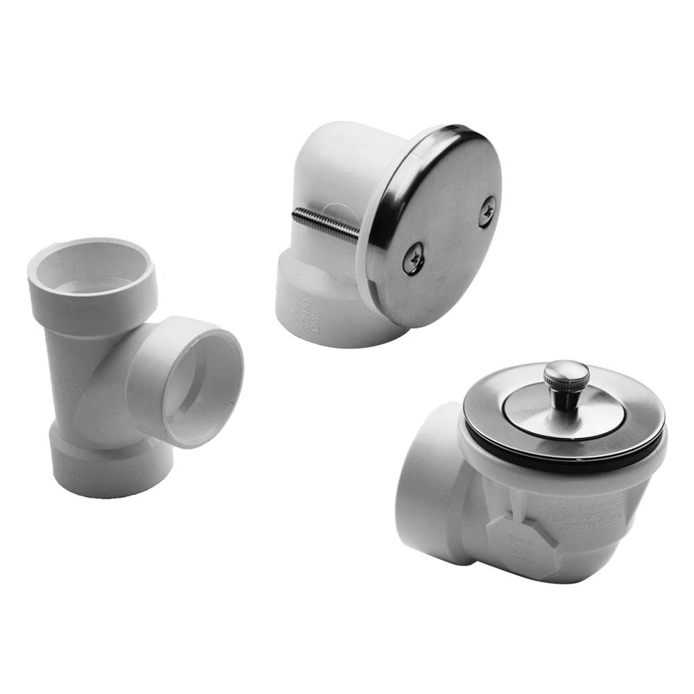 Lift And Turn Drain Strainer With Faceplate (Two Hole) Half Kit in Multiple Finishes - Maison&Co.