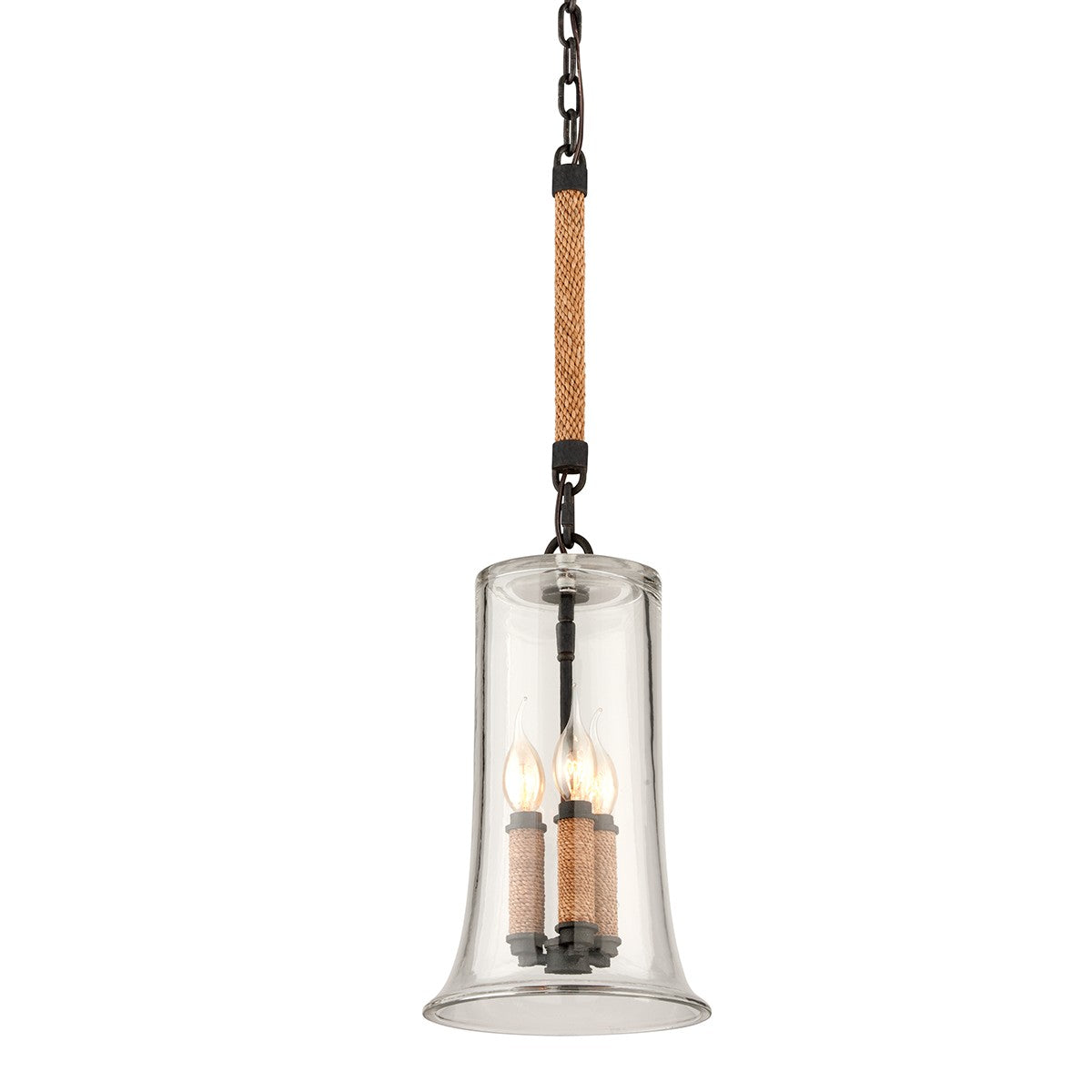 Troy Lighting - F3623-FOR - Three Light Pendant - Pier 39 - Forged Iron