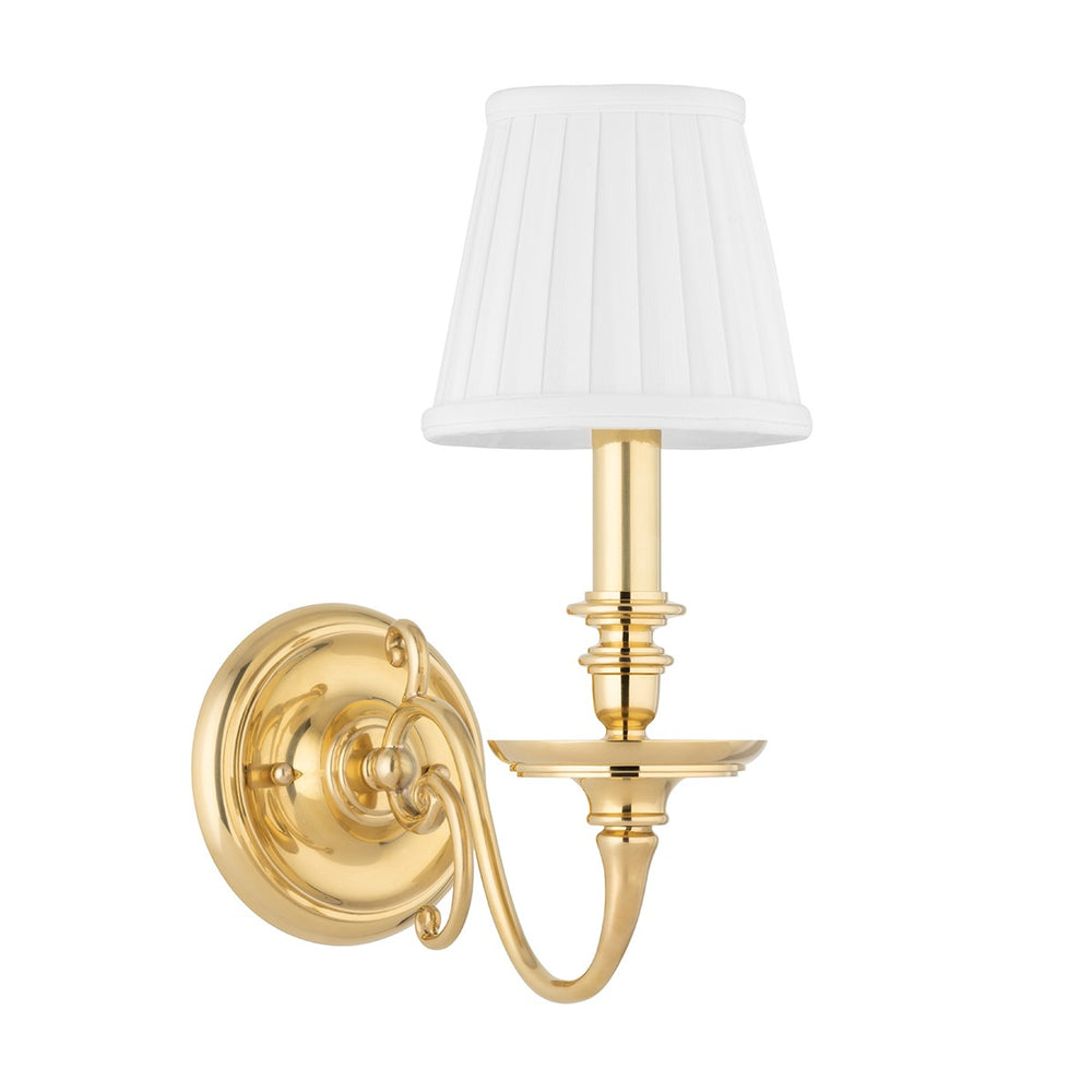 Hudson Valley - 1741-AGB - One Light Wall Sconce - Charleston - Aged Brass