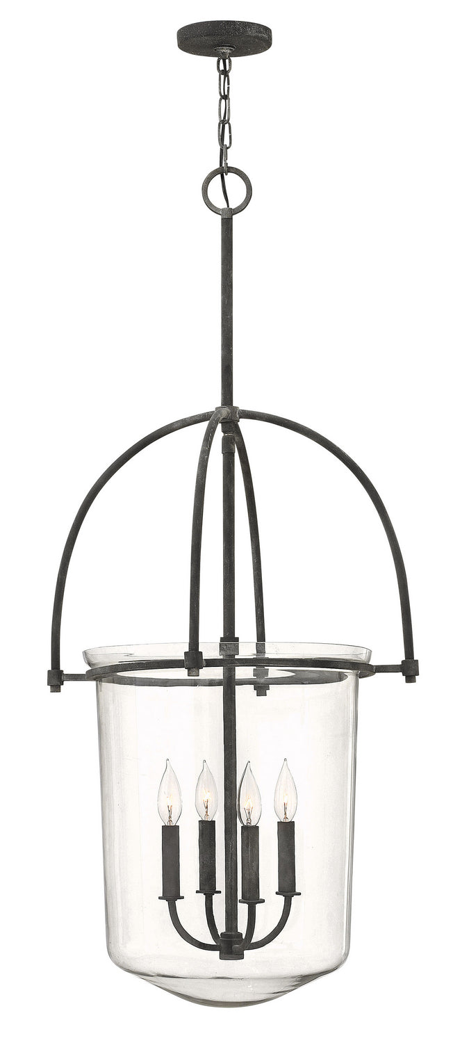 Hinkley - 3034DZ - LED Foyer Pendant - Clancy - Aged Zinc