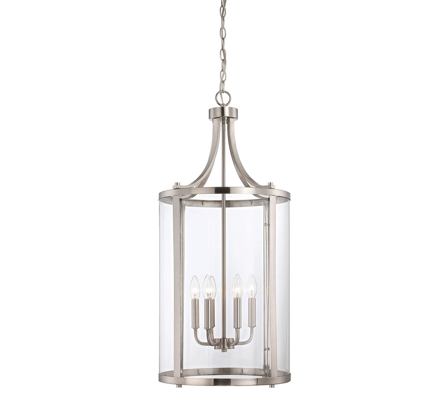 Savoy House - 7-1041-6-SN - Six Light Foyer Lantern - Penrose - Satin Nickel