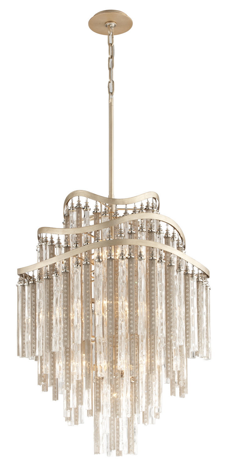 Corbett Lighting - 176-710 - Ten Light Chandelier - Chimera - Tranquility Silver Leaf