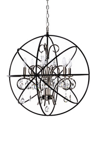 Maxim - 25144ARPN - Six Light Pendant - Orbit - Anthracite / Polished Nickel
