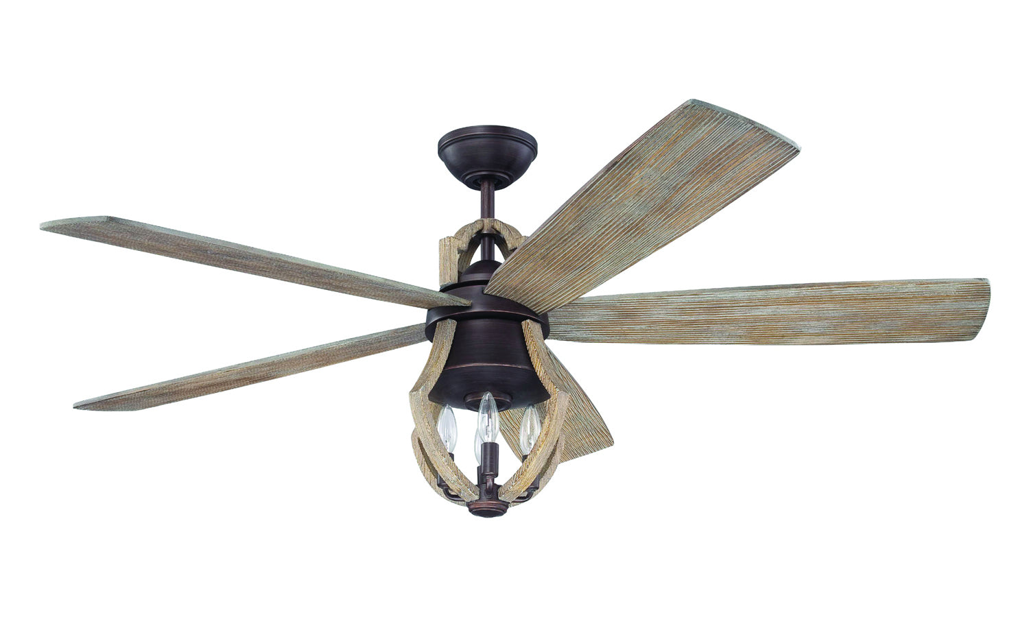 Craftmade - WIN56ABZWP5 - Winton 56"Ceiling Fan in Aged Bronze Brushed w/Weathered Pine Blades Finish - Winton