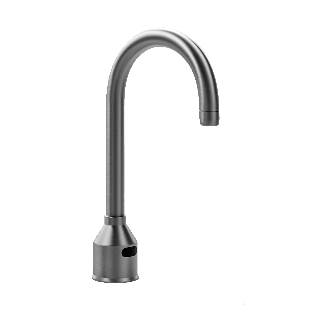 Contempo Goose Neck Single Hole Sensor Faucet in Multiple Finishes