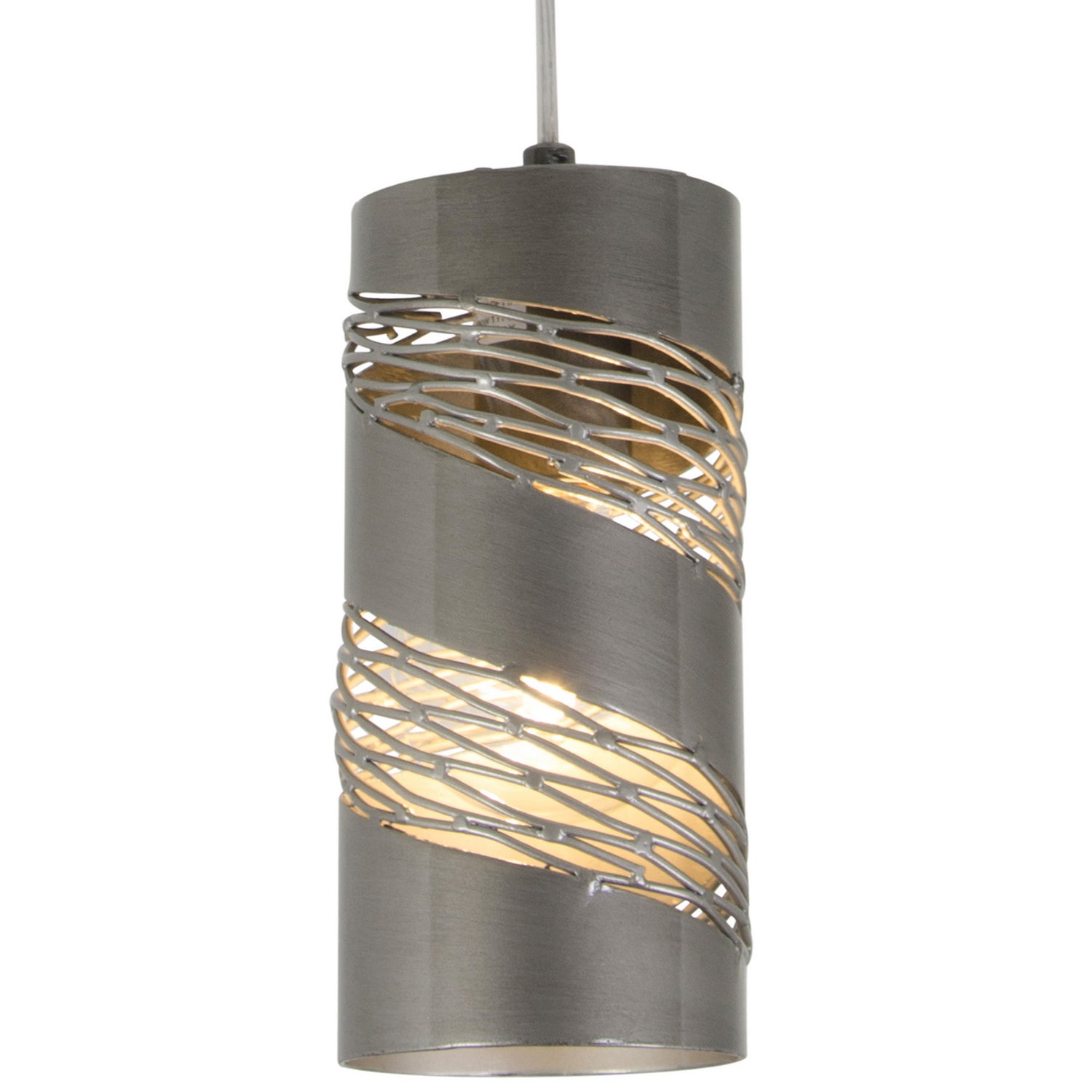 Varaluz - 240M01SL - One Light Mini Pendant - Flow - Steel