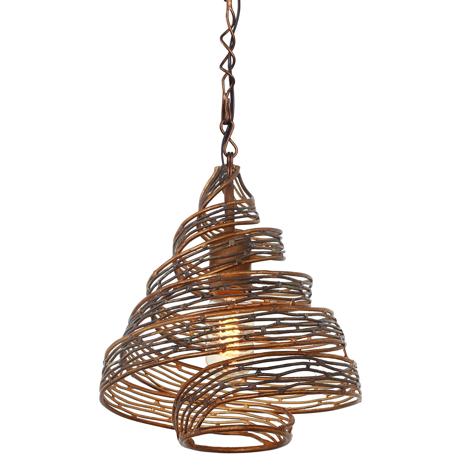 Varaluz - 240P01HO - One Light Mini Pendant - Flow - Hammered Ore