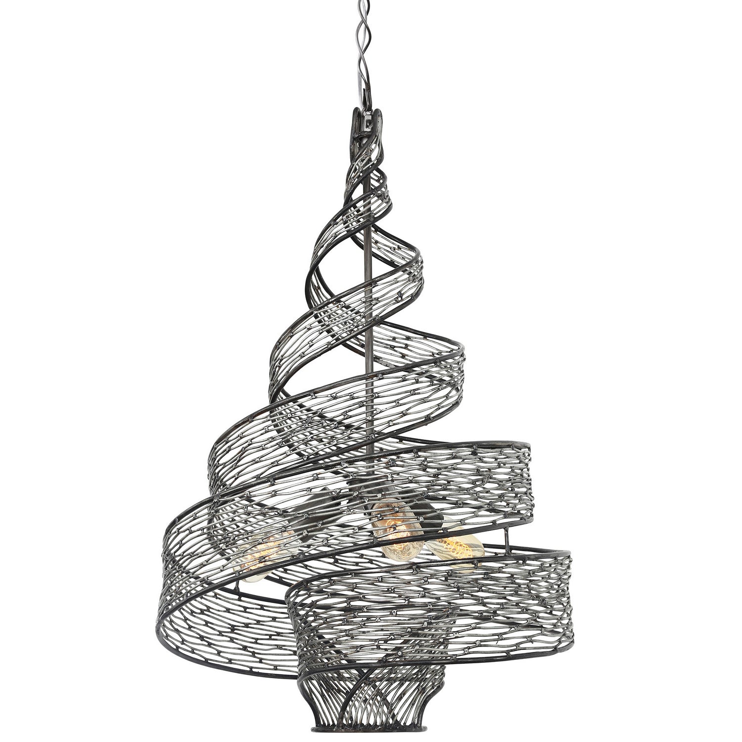 Varaluz - 240P03SL - Three Light Pendant - Flow - Steel