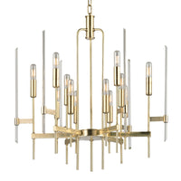 Hudson Valley - 9912-AGB - 12 Light Chandelier - Bari - Aged Brass