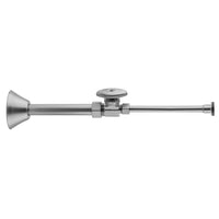 Multi Turn Straight Pattern 5/8" O.D. Compression (Fits 1/2" Copper) x 3/8" O.D. Toilet Supply Kit with Oval Handle, 20" Supply Tube, Cover Tube, Escutcheon in Multiple Finishes - Maison&Co.