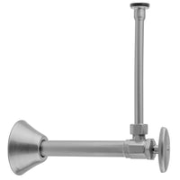 Multi Turn Angle Pattern 1/2" Copper (Sweat Fit) x 3/8" O.D. Toilet Supply Kit with Oval Handle, 20", Supply Tube, Escutcheon in Multiple Finishes - Maison&Co.