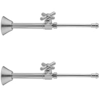 Multi Turn Straight Pattern 1/2" Copper (Sweat Fit) x 3/8" O.D. Faucet Supply Kit with Cross Handle, 20" Supply Tubes, Escutcheons in Multiple Finishes - Maison&Co.