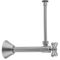 Multi Turn Angle Pattern 1/2" Copper (Sweat Fit) x 3/8" O.D. Toilet Supply Kit with Cross Handle, 20" Supply Tube, Escutcheon in Multiple Finishes - Maison&Co.