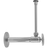 Multi Turn Angle Pattern 1/2" IPS x 3/8" O.D. Toilet Supply Kit with Oval Handle, 20" Supply Tube, Escutcheon in Multiple Finishes - Maison&Co.