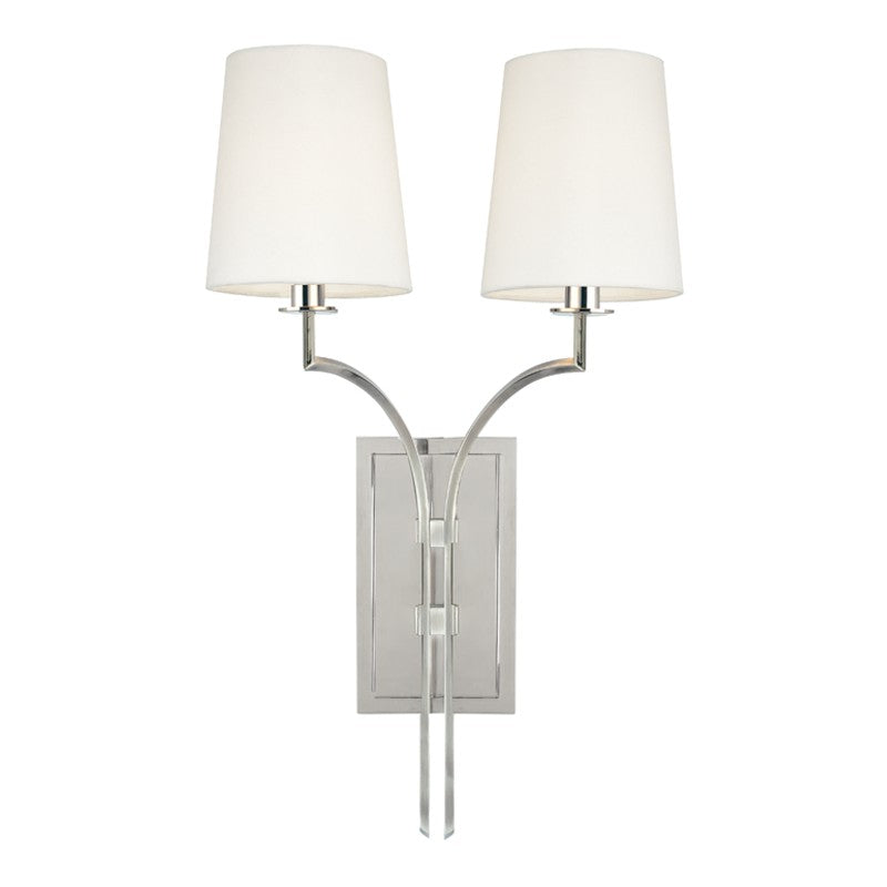 Hudson Valley - 3112-PN - Two Light Wall Sconce - Glenford - Polished Nickel
