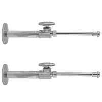 Multi Turn Straight Pattern 3/8" IPS x 3/8" O.D. Faucet Supply Kit with Oval Handle, 20" Supply Tubes in Multiple Finishes - Maison&Co.