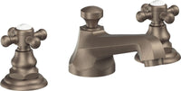 California Faucets - 6002ZB-ANF - 8" Widespread Lavatory Faucet with ZeroDrain - Antique Nickel Flat - Del Mar