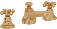 California Faucets - 6002ZB-BBU - 8" Widespread Lavatory Faucet with ZeroDrain - Burnished Brass Uncoated - Del Mar