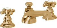 California Faucets - 6002ZB-FRG - 8" Widespread Lavatory Faucet with ZeroDrain - French Gold (PVD) - Del Mar