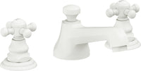 California Faucets - 6002ZB-MWHT - 8" Widespread Lavatory Faucet with ZeroDrain - Matte White - Del Mar