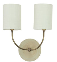 House of Troy - GS775-2-ABOT - Two Light Wall Lamp - Scatchard - Oatmeal And Antique Brass