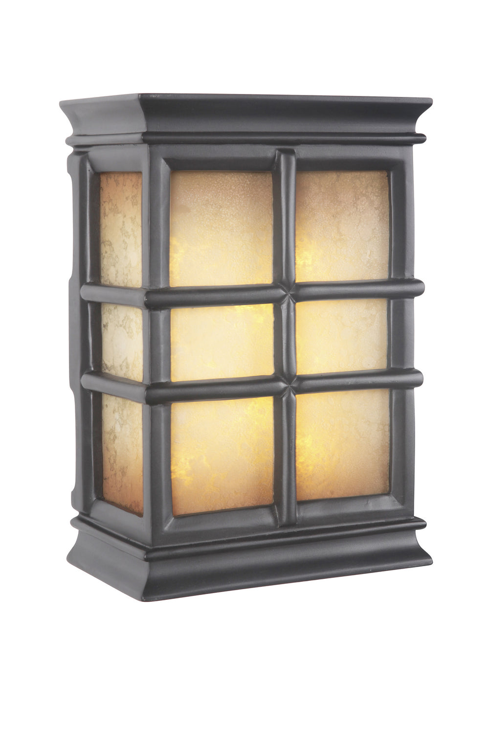 Craftmade - ICH1505-BK - Designer-Chime Illuminated Hand-Carved Window Pane Lighted Chime in Painted Black Finish - Designer-Chime Illuminated