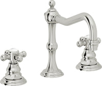 California Faucets - 6102XZB-PC - 8" Widespread Lavatory Faucet with ZeroDrain - Polished Chrome - Salinas