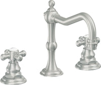 California Faucets - 6102XZB-SC - 8" Widespread Lavatory Faucet with ZeroDrain - Satin Chrome (PVD) - Salinas